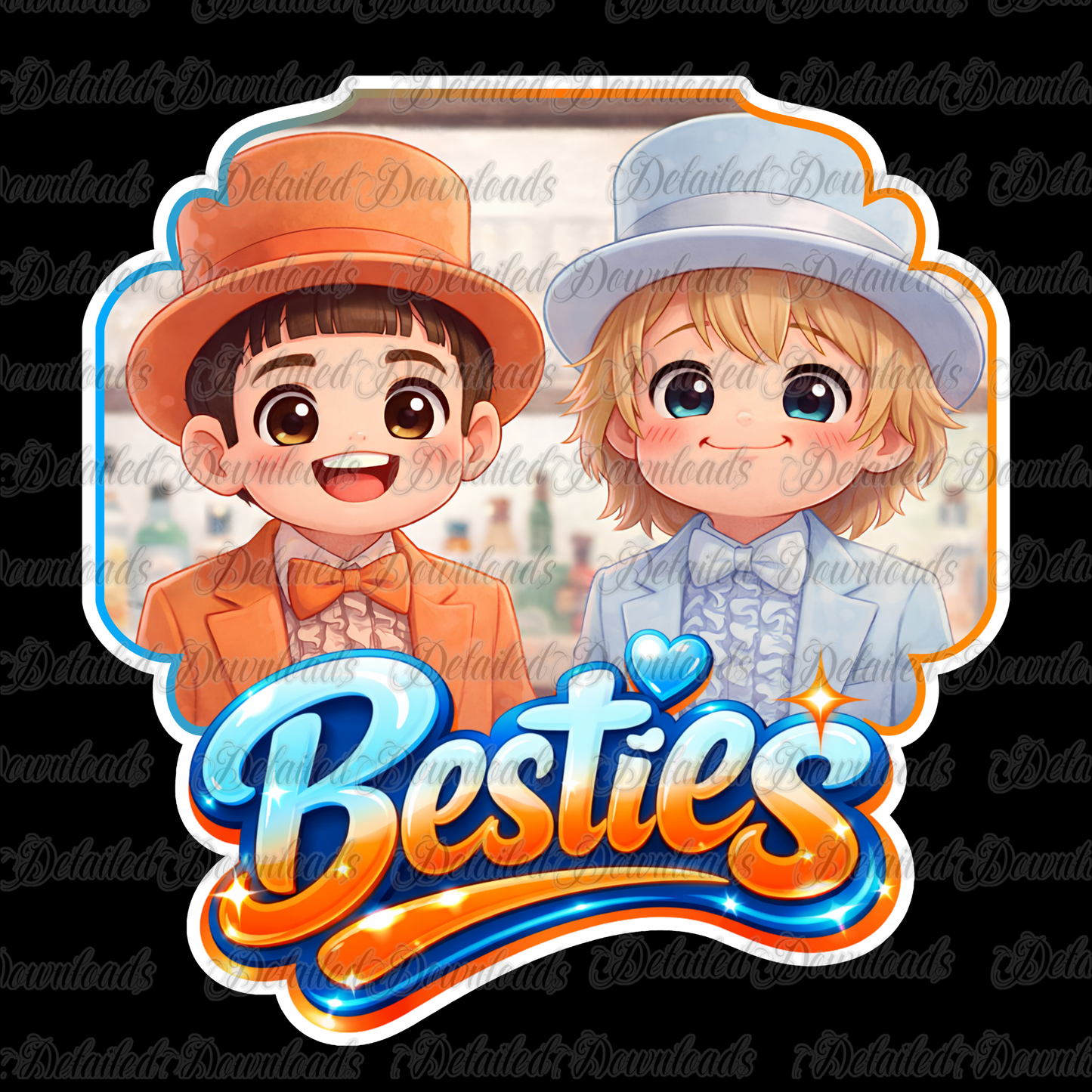 Besties Cute | D & D PNG
