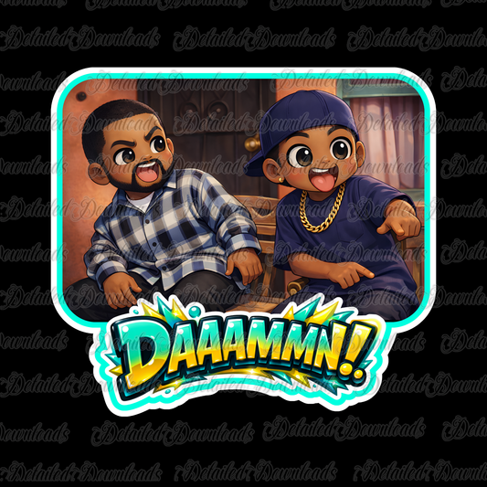 Cartoon Damn | Smokey & Craig PNG