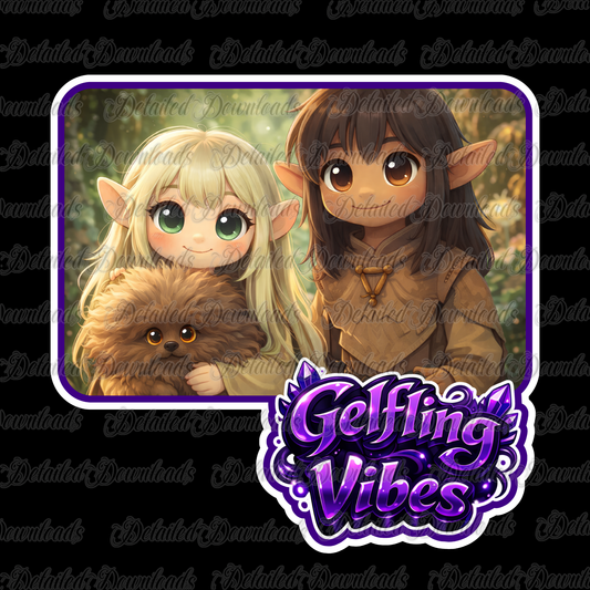 Gelfling Vibes | Fantasy Purple Crystals PNG