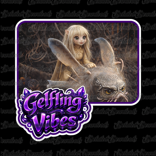 Gelfling Vibes | Cute Purple Crystals Graffiti PNG